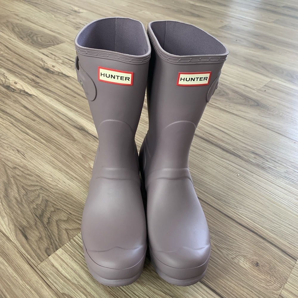 Hunter original short matte rain boots
